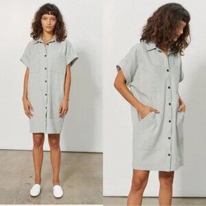 Mara Hoffman Nika Dress in Sage Green, Size XL, Excellent Preowned Condition